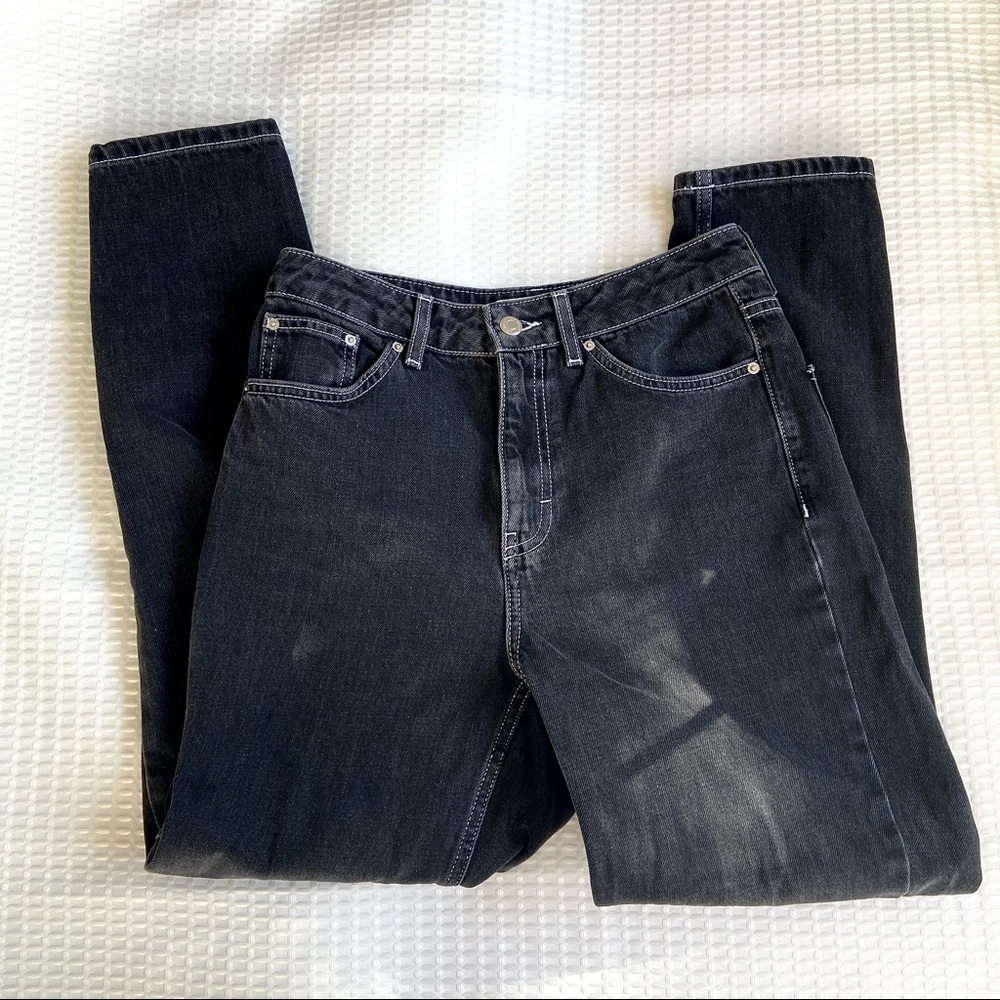 Topshop black mom jeans